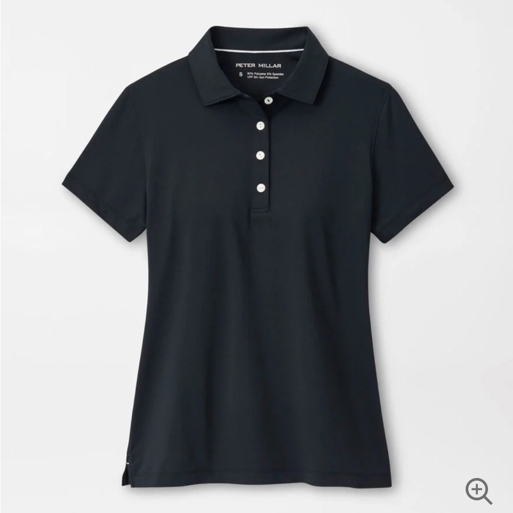 Women's Short Sleeve Button Polo - Small